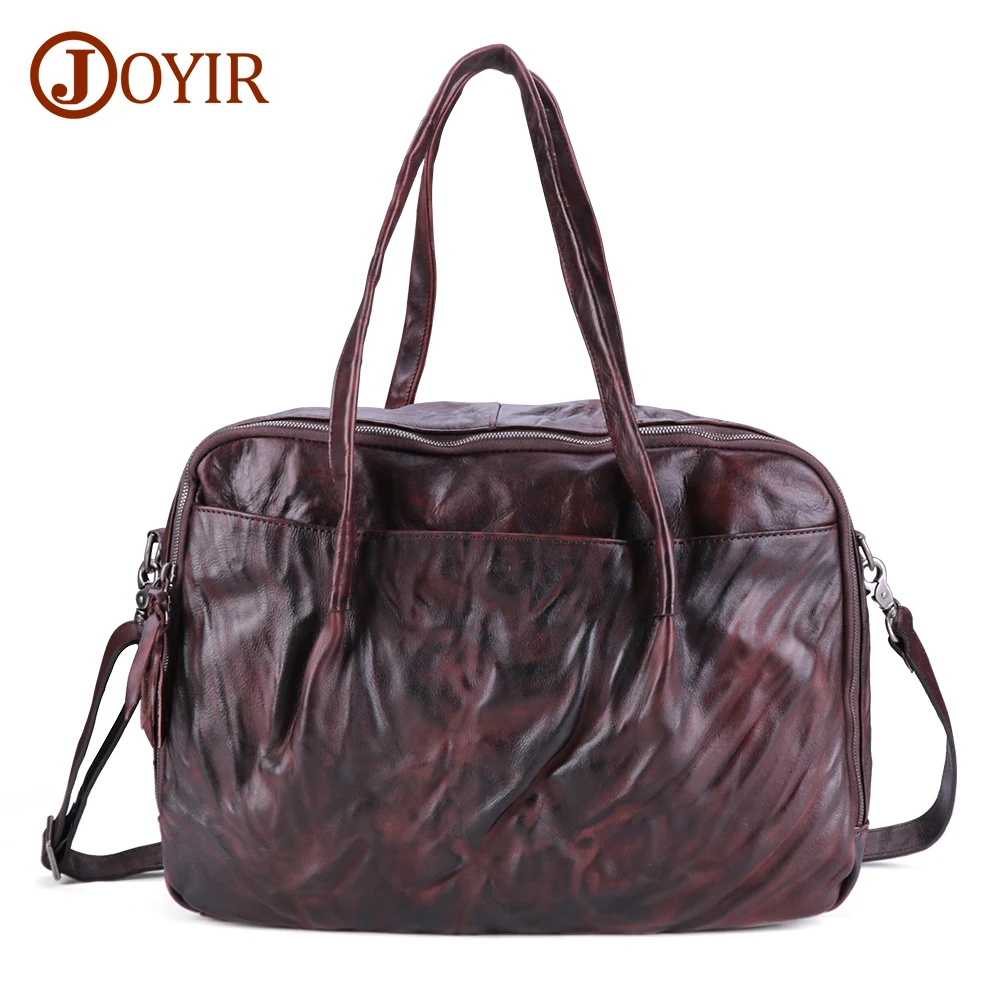 Сумка-тоут JOYIR мужская из 100% натуральной кожи многофункциональная вместительная