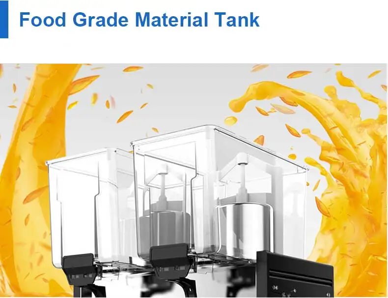 Фирменная Новинка двойной дозатор емкости с соком 2 * 15L торговый автомат для