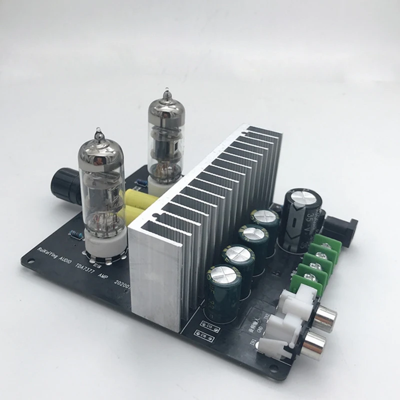 

HiFi TDA7377 Tube Amplifier Board 15Wx2 Electronic Tube Preamplifier Stereo DC12-18V for 4-8Ohm Audio