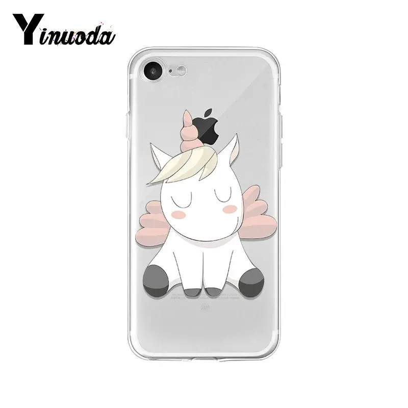Yinuoda Rainbow Unicorn DIY Printing Drawing Phone Case Cover for iPhone 5 5Sx 6 7 7plus 8 8Plus X XS MAX XR 11 pro max | Мобильные