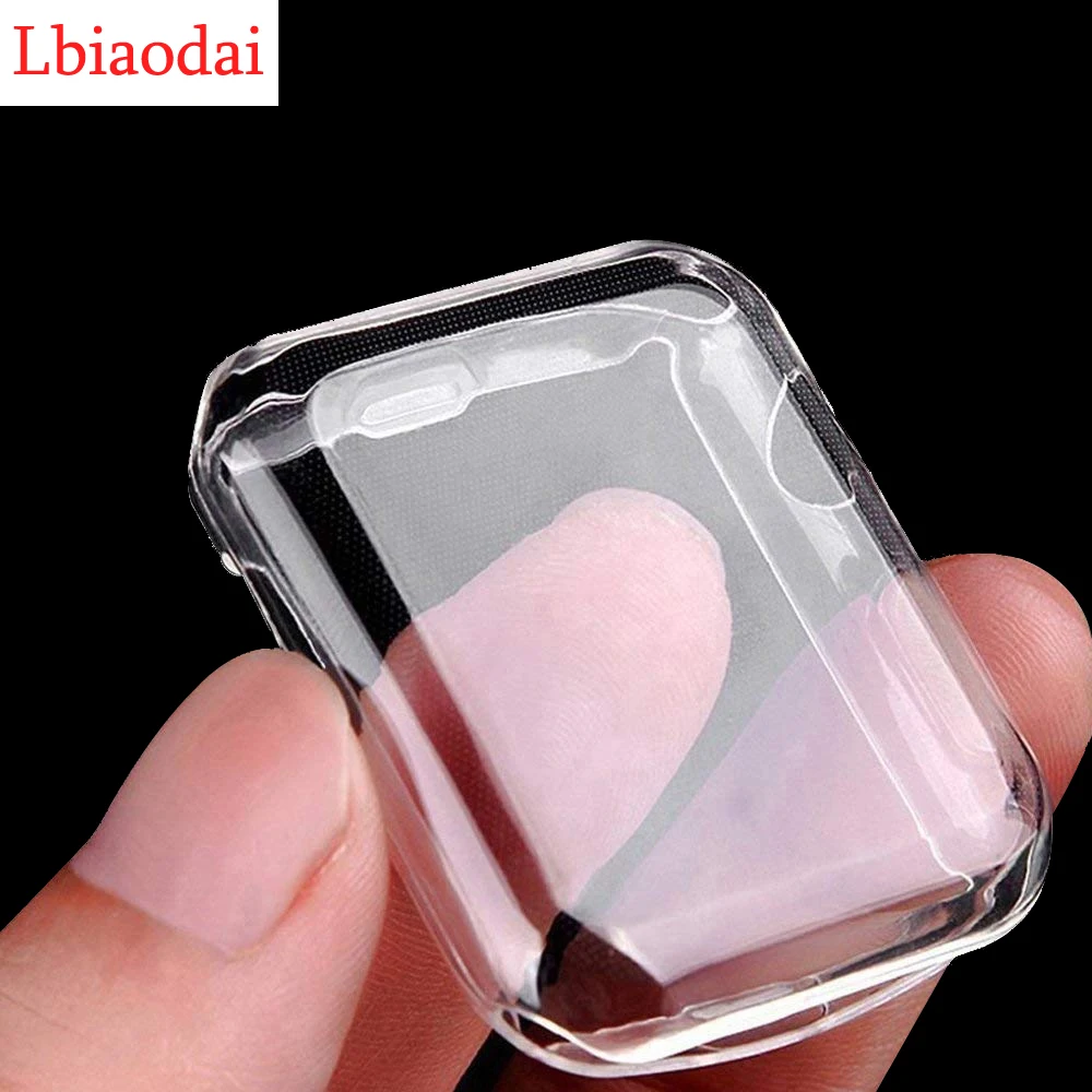 Screen Protector For Apple Watch Case 45mm 41mm 44MM 40MM TPU bumper Cover 42mm 38MM accessories Apple watch series 7 SE 6 5 4 3
