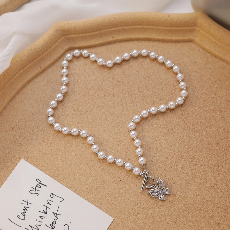 Женское колье с подвеской бабочкой модное корейское ожерелье чокер