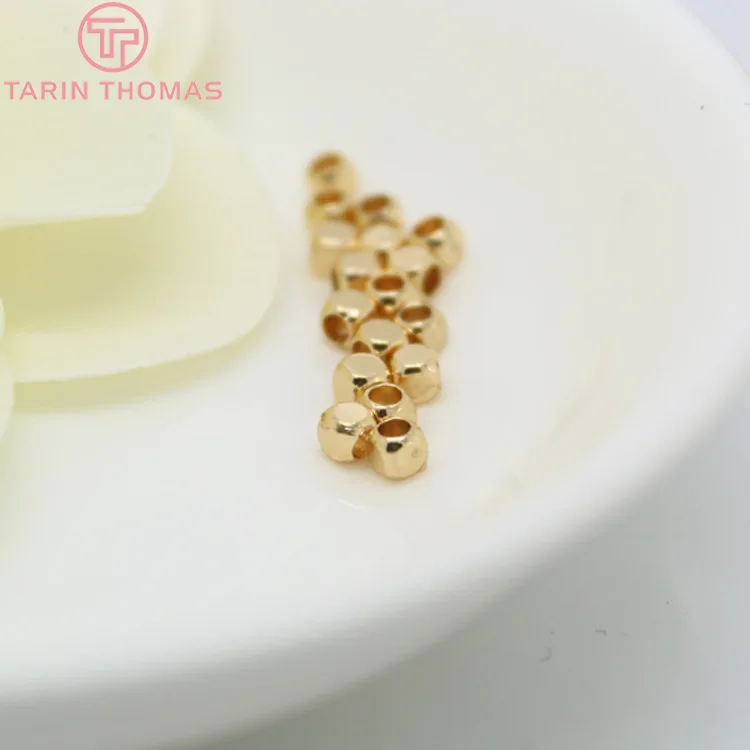 20 шт. квадратные разделители из латуни с покрытием цвета шампанского 24 К 3x2 5 мм |