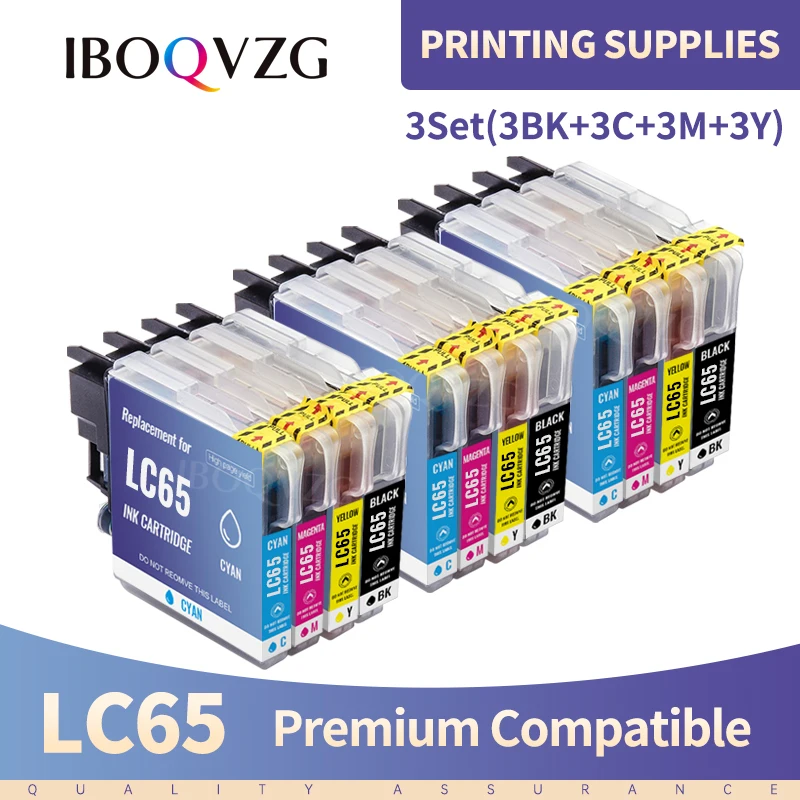 Чернильные картриджи IBOQVZG LC38 LC11 LC61 LC63 LC65 LC990 LC985 LC39 совместимые с принтерами Brother DCP-