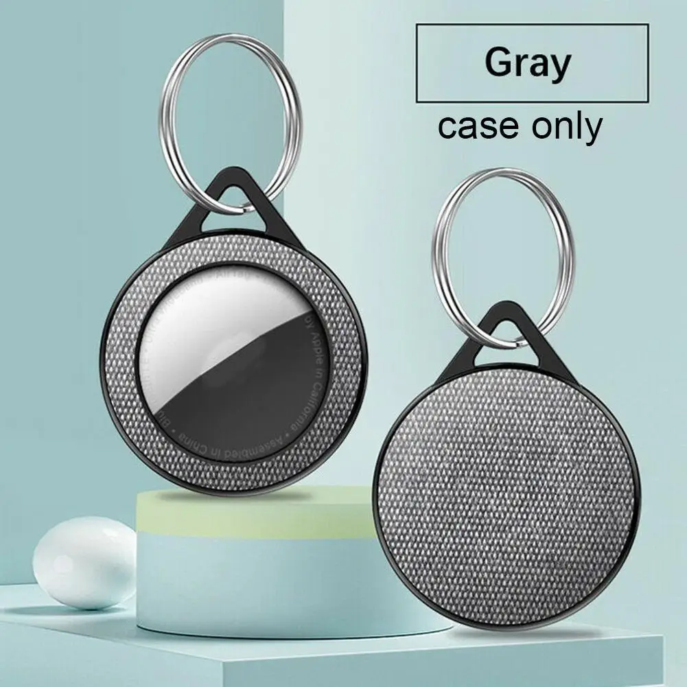 

Fabric Protective Case For AirTag Tracker Protection Tracker Cover For Airtag Buckle Cloth Case Hard With Location S7D4