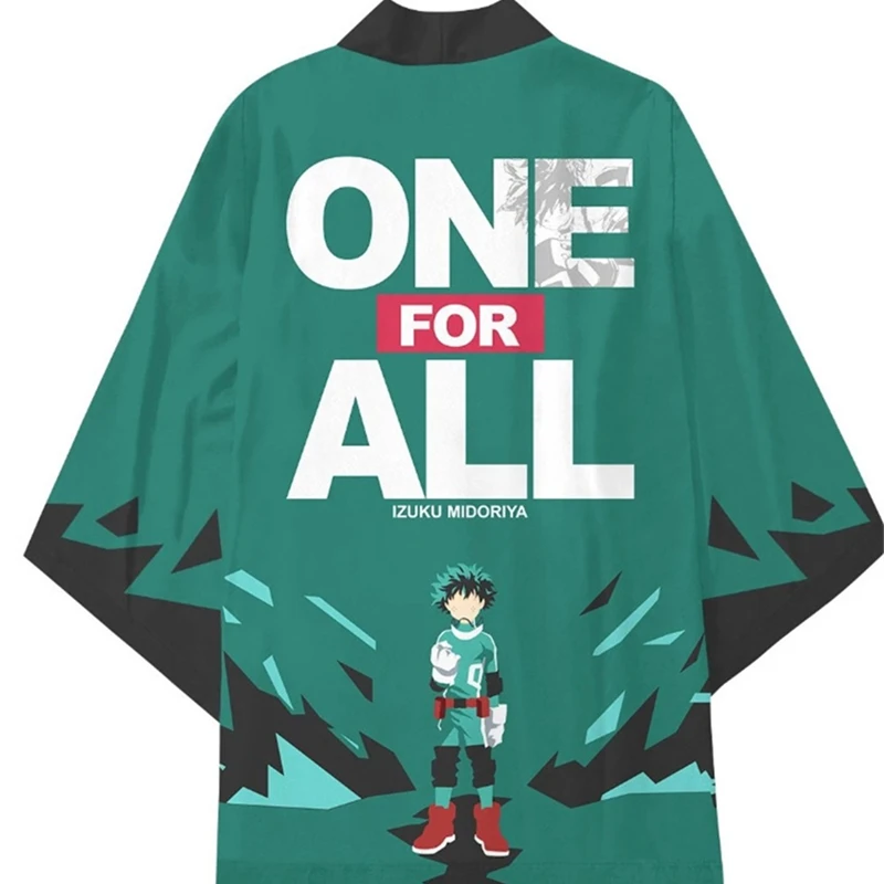 Кимоно из аниме Мой герой Академия Тодороки шото ястребики хаори косплей Bakugou