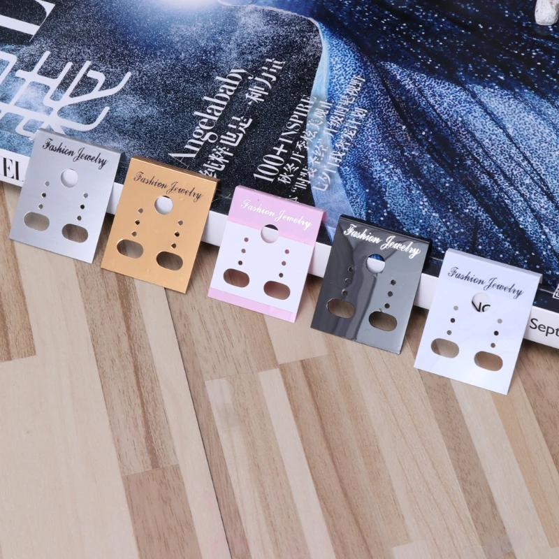 100 шт Серьга Пластик Дисплей карты стержня уха повесить тег ювелирные изделия