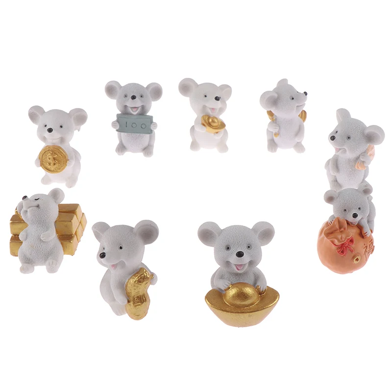 1 шт. мультфильм Lucky деньги Фортуна украшение &quotмышь&quot богатый мыши небольшая