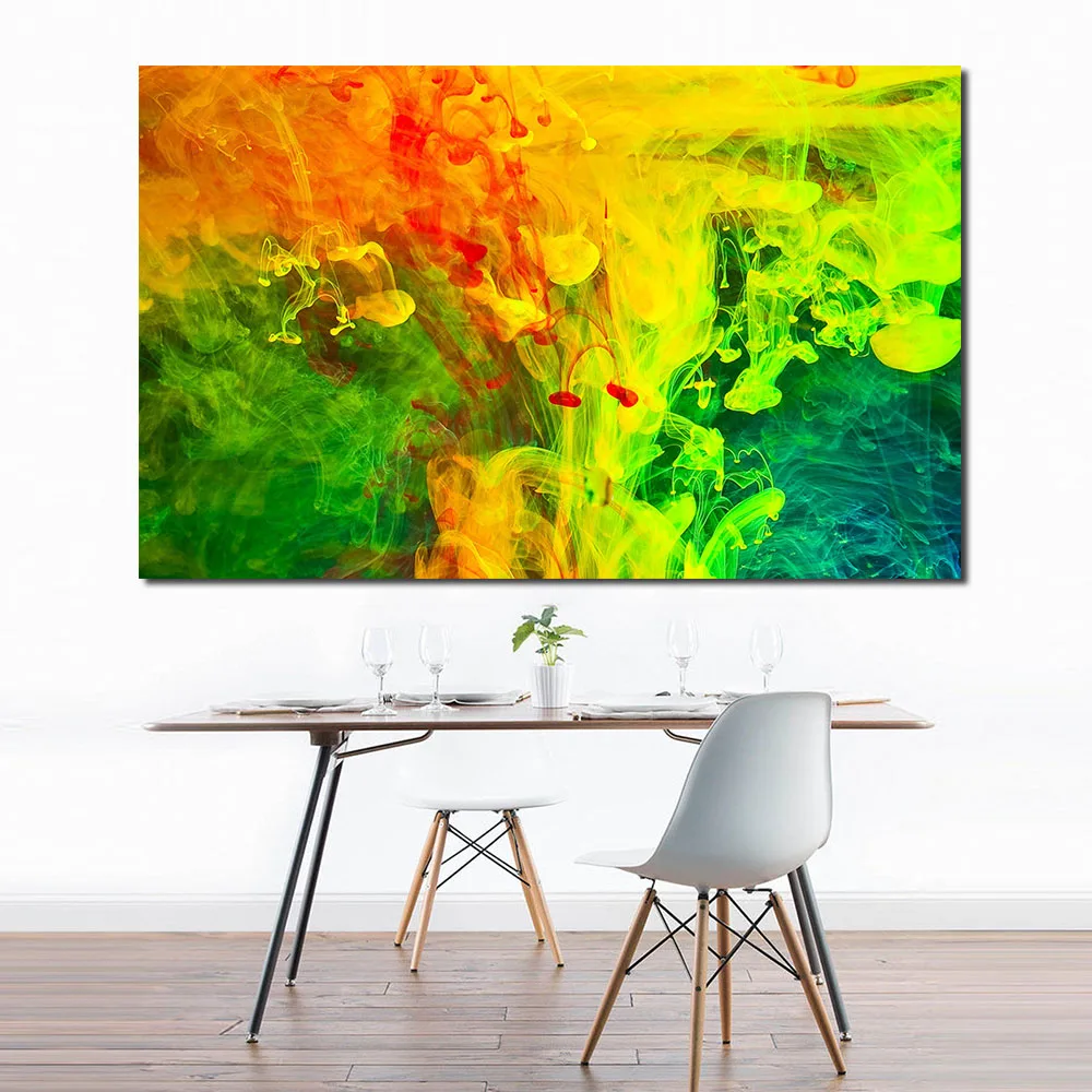 

JQHYART Colorful Abstract Painting On Canvas Modern Wall Pictures For Living Room Home Decor No Frame Posters And Print Painting
