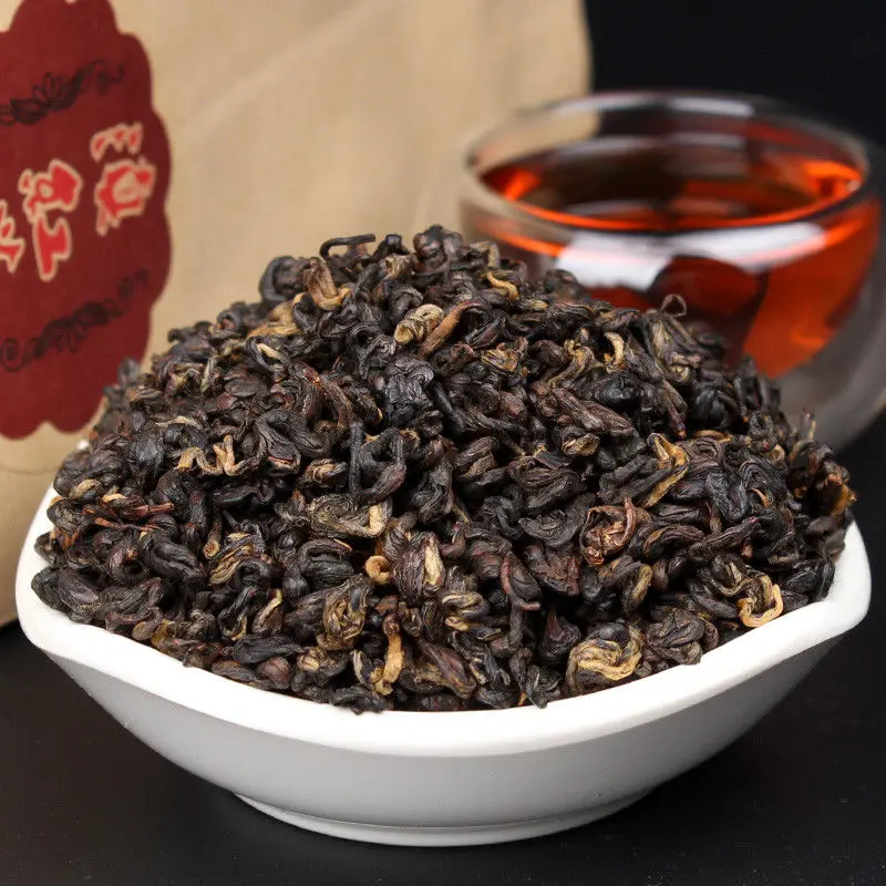 

Премиум YUN NAN Dian Hong Dianhong 250 г Черный китайский чай Улитка Dian Hong Black