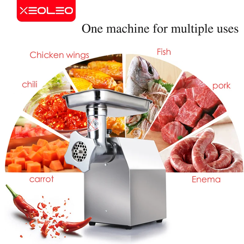 Электрическая мясорубка XEOLEO эмалевая машина Мясорубка 250 кг/ч нержавеющая