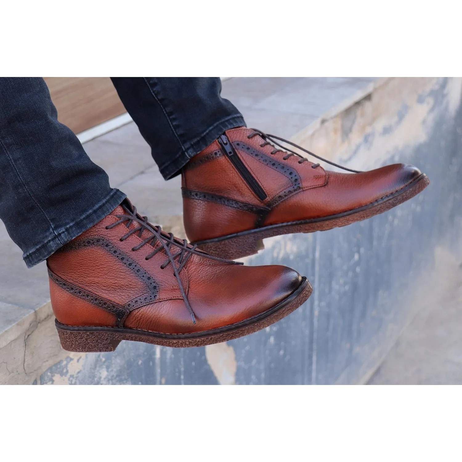 

Shoes At Leather Classic Boots GRCN03 41