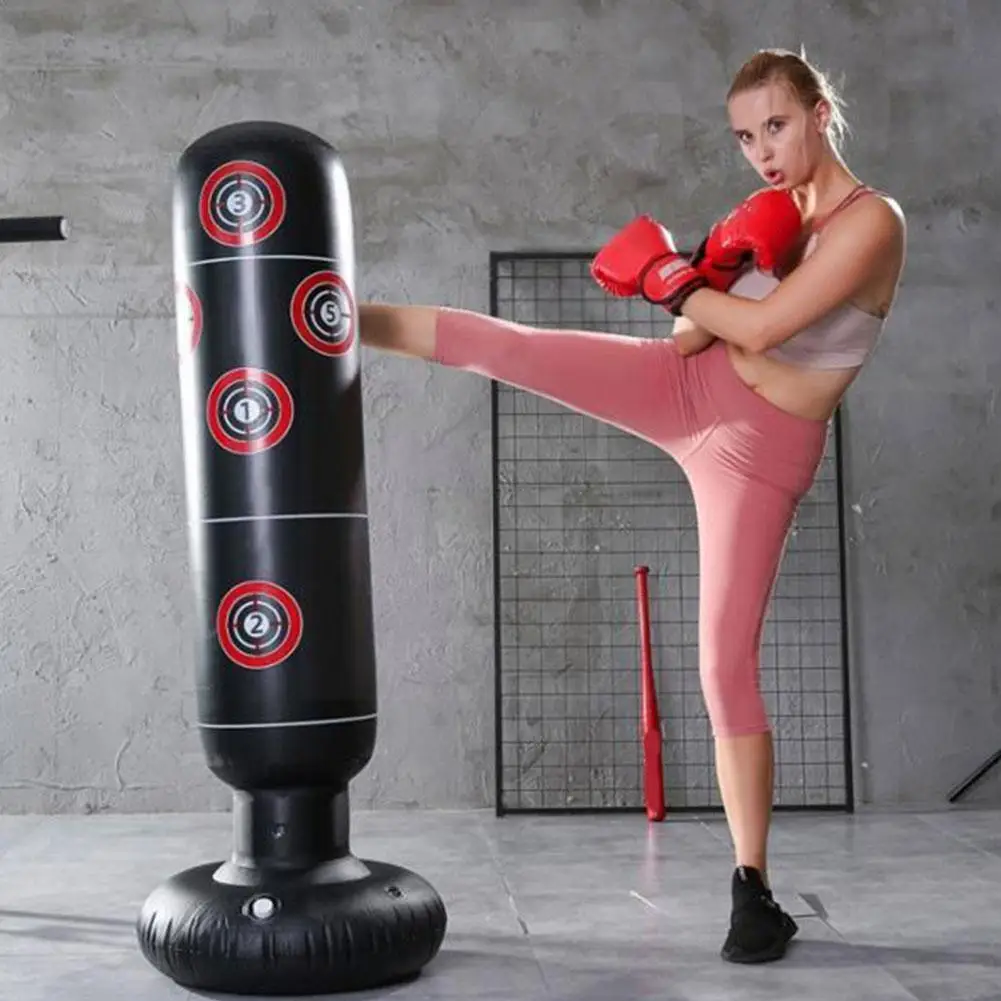 

Standing Boxing Column Punching Bag Inflatable Tumbler Fitness Decompression Sandbags Kick Boxe Boxeo Taekwondo Martial