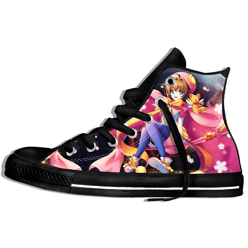 Прогулочные парусиновые ботинки обувь дышащая аниме кардкоптер сакуры