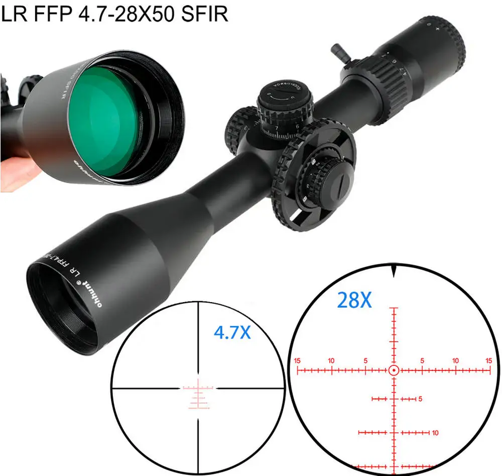 LR FFP 4 7 28X50 SFIR первый фокусный охотничий прицел стеклянный гравированный сетчатый