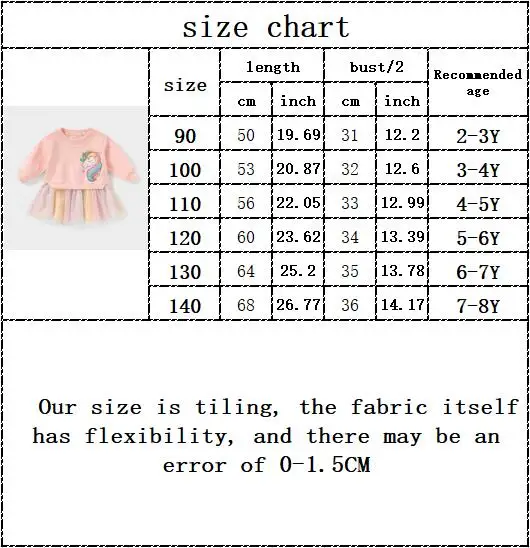 

2020 newest kids baby girl autumn full sleeve cartoon patchwork knee-length dresses toddler children girls dress 2-8Y