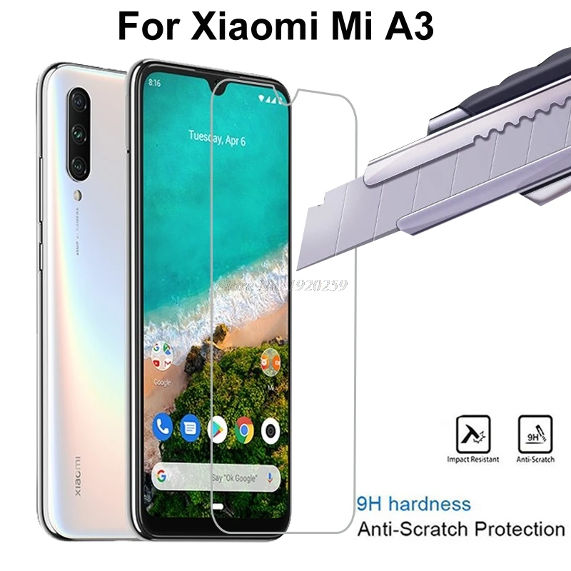 2.5D 0 3 мм закаленное стекло для Xiaomi Mi A3 защита экрана Защитная пленка передний