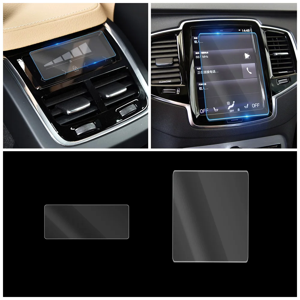 For Volvo XC90 2015-2020 Car Multimedia Video GPS Navigation LCD Screen Tempered Glass Protective Film Anti Scratch Accessories