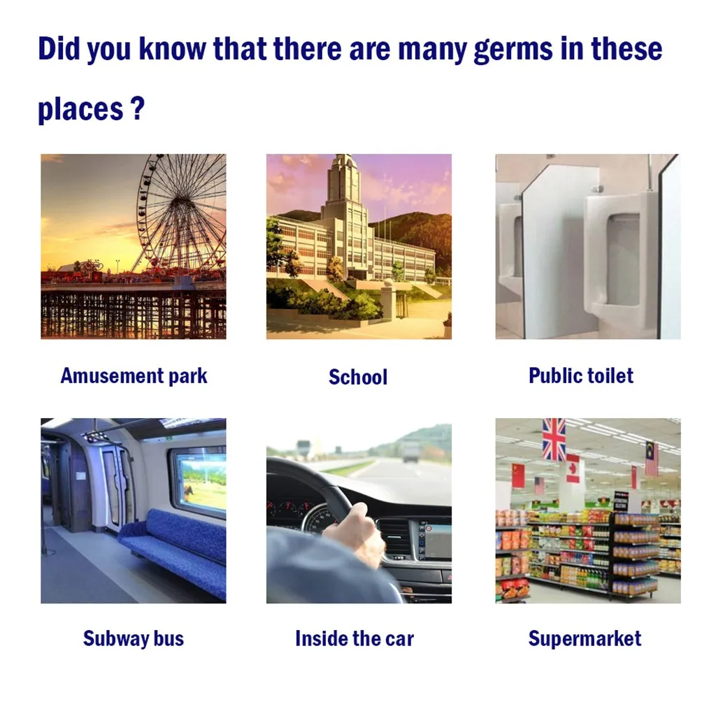 Горячая Распродажа без спирта бактериостатическая портативная мини-машинка все