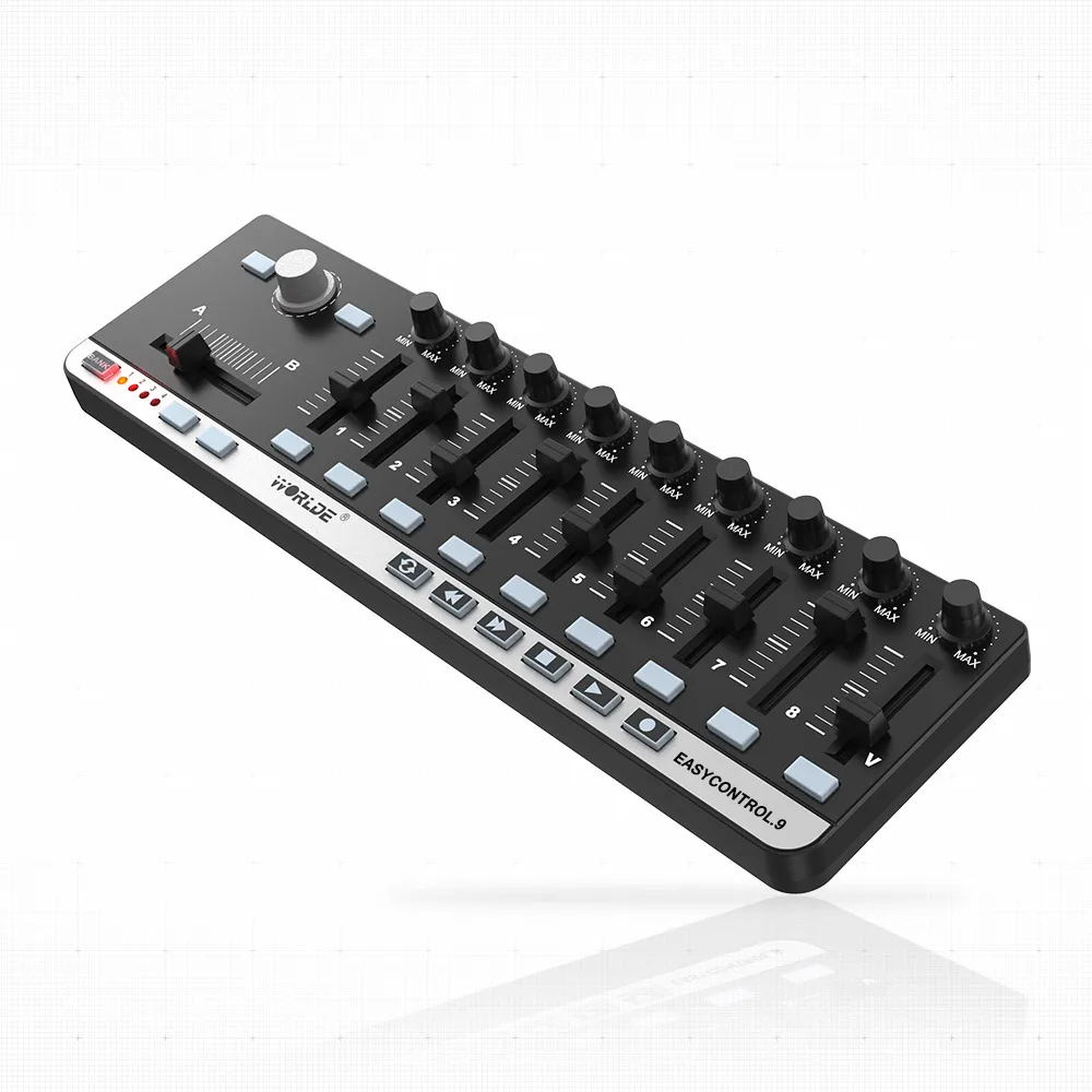 Worlde Easy Control.9 портативный мини-USB 9 Slim-Line Control MIDI ler | Спорт и развлечения