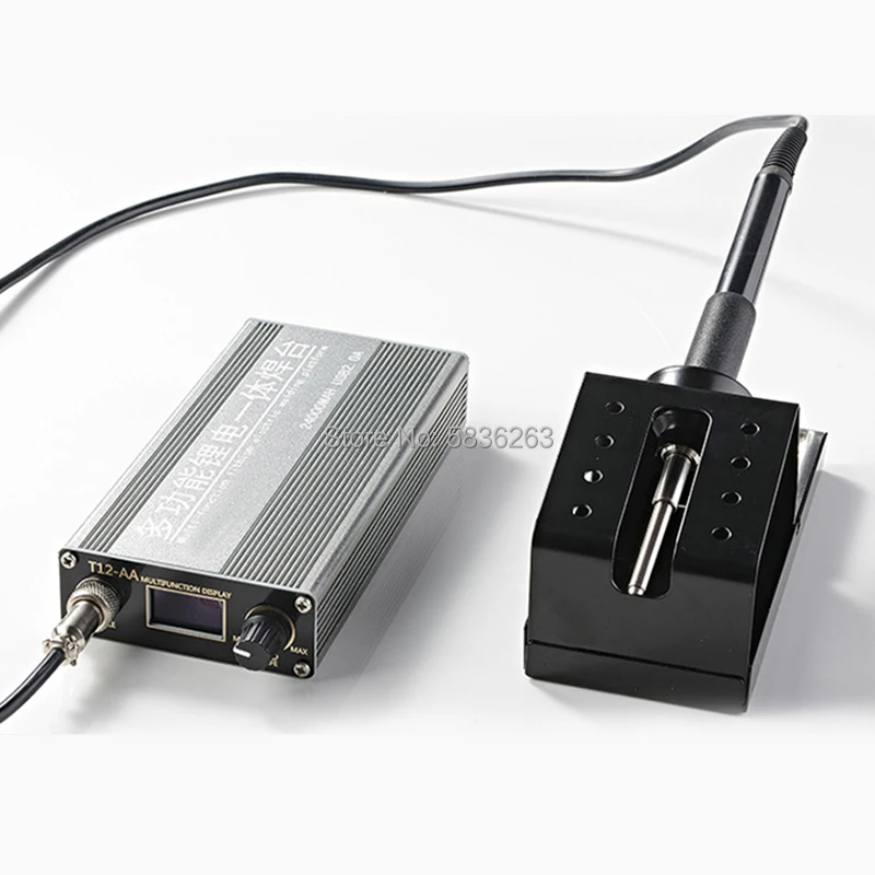 Портативная многофункциональная паяльная станция T12 со встроенной литиевой