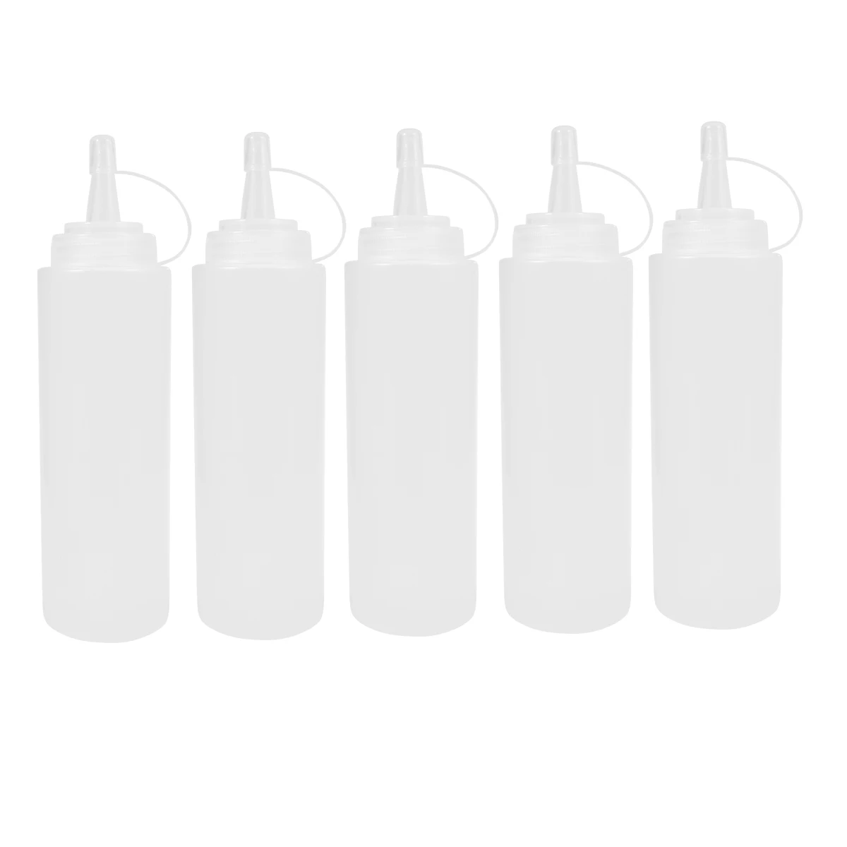 5 шт./упак. 230ml 8oz Пластик Squeeze шприц бутылки для специй с поворотным на Кепки