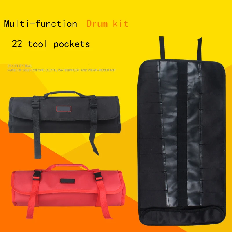 Черная ткань Оксфорд Многофункциональный комплект Рулонного Типа мешок вставки