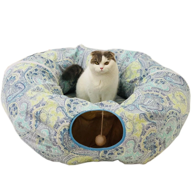 Style 13 Забавная кошка кровать-туннель складной кринкл Pet палатка котенок щенок хорьки кролик интерактивные игрушки 2 отверстия туннель Pet кошка гнездо - Цвет: Style 13