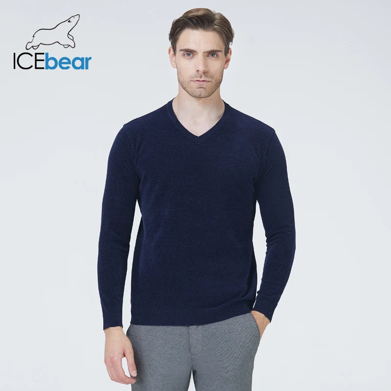 

Icebear 2021 повседневный мужской свитер с v-образным вырезом стройная фигура осень мужские свитера пуловеры пуловер брендовая мужская одежда 8827