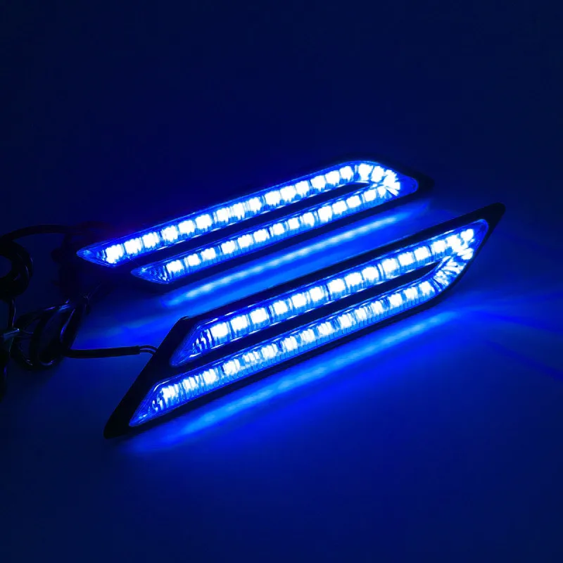 Daytime Running Lights Car Brake And Steering Light Source 2Pcs/Set Fog DRL Universal Styling Waterproof#226073 | Автомобили и
