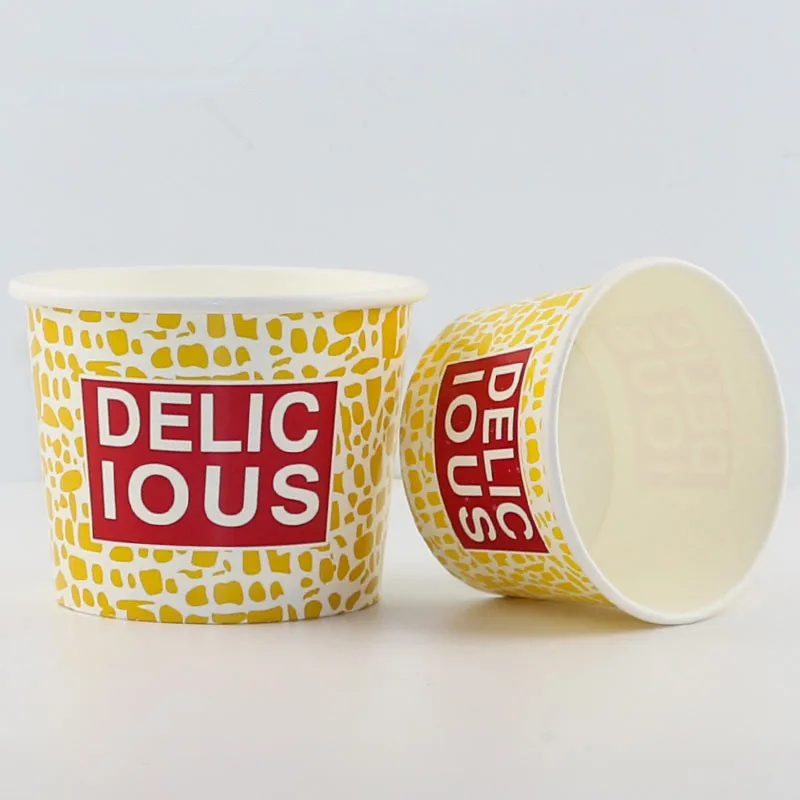 50 шт одноразовые вкусные летние чашки для мороженого бумажная чаша густой йогурт
