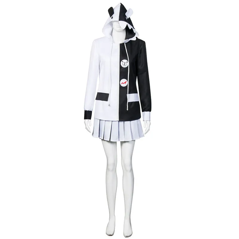Takerlama Косплей Монокума Danganronpa V3 Killing Harmony черный белый медведь костюмы пальто