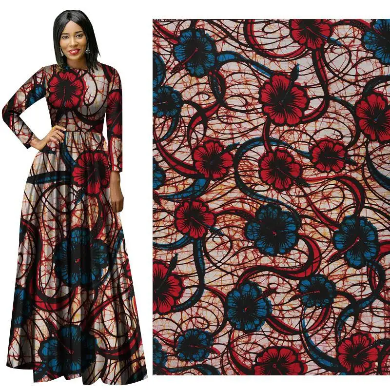 Восковая африканская ткань хлопок лен винтажная печать сделай сам ручная работа