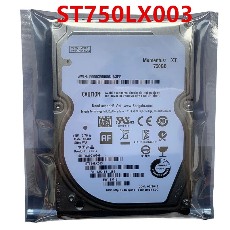 

Оригинальный Новый SSHD для Seagate 750GB 2,5 "SATA 3 ГБ/сек. 32MB + 8G 7200RPM 9,5 мм для внутреннего жесткого диска для ноутбука HDD для ST750LX003