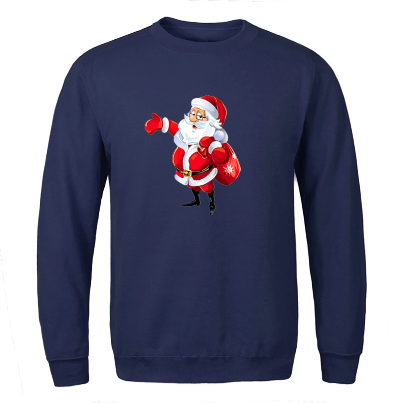 

Christmas Xmas And New Year Reindeer Hoodies Santa Claus Sweatshirts Men Hoodie Sweatshirt Spring Autumn Crewneck Pullover Hoody