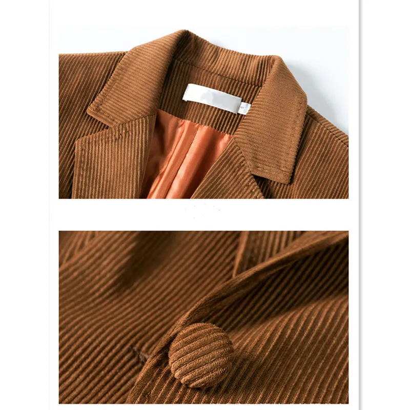 Костюм женский деловой костюм с юбкой 2019 зимний теплый вельветовый комплект из 2