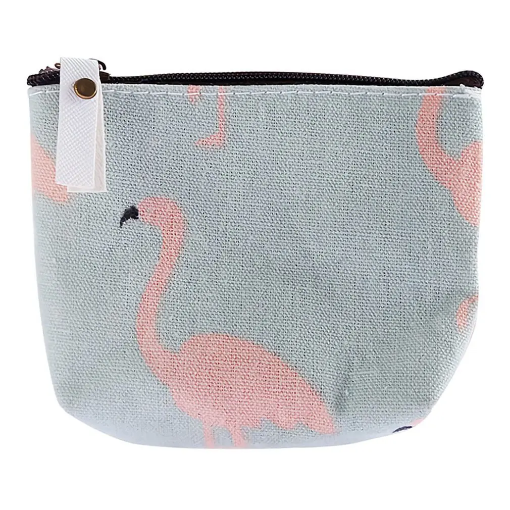 Мини кошелек с ручной росписью милый креативный для хранения монет на молнии