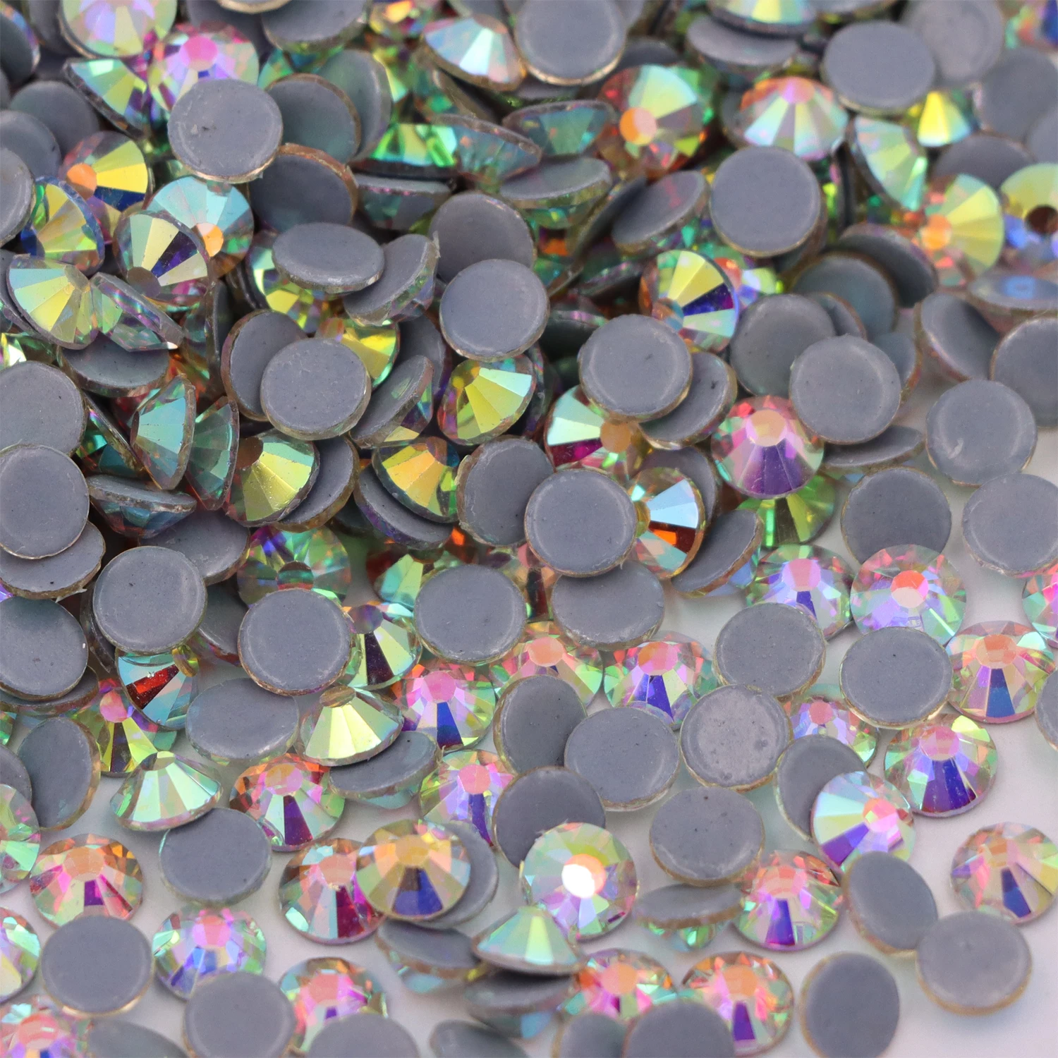 Высококачественные Искусственные белые кристаллы AB с помощью утюга/стразы