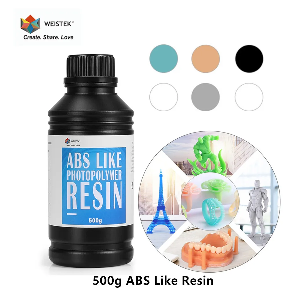 WEISTEK LCD 3D Принтер ABS как УФ Смола 500 г чувствительный фотополимер для Photon Mono X печать