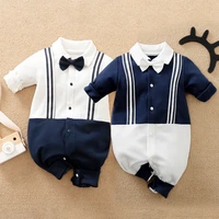 malapina baby costume with necktie 2021 baby boy romper clothes male newborn overalls for kids gentelman clothing