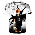 Футболка Haikyuu с рисунком аниме для мужчин, тенниска с рисунком манги, одежда для мужчин, уличная одежда, летняя рубашка