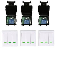 mini size dc12v 1ch 10a rf wireless remote control switch relay receiver86 wall panel remote transmitter 315433 92 mhz