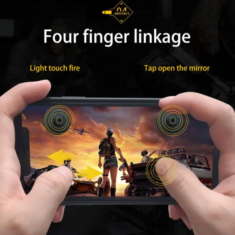 Pubg Controller Metal Mobile Trigger Fire Button Aim Key Mini Gamepad Android Gaming Joystick For Phone L1r1 IPhone 7 | Электроника