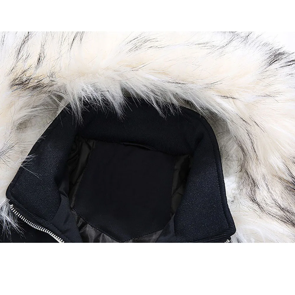 

Men Winter Parka Jacket White Fur Collar Outdoor Jacket Patchwork Motorcycle Jacket Winter Fashion Clothing Men Slim Fit Coat