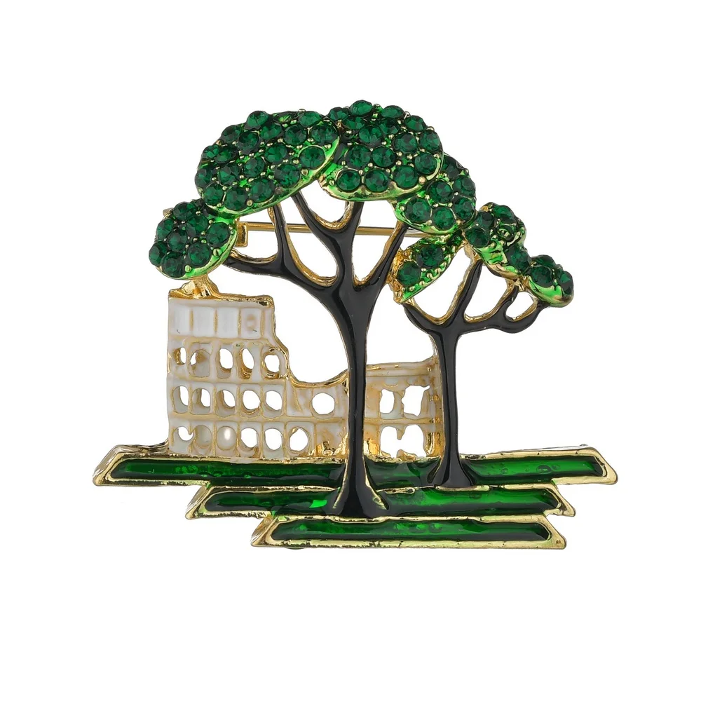 Женская и мужская брошь в виде дерева Terreau Kathy модная горного хрусталя стразы