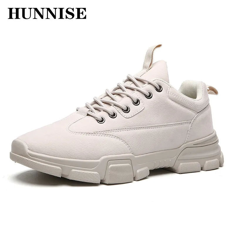 HUNNISE/винтажная Мужская обувь модные Студенческие теплые ботинки качественные