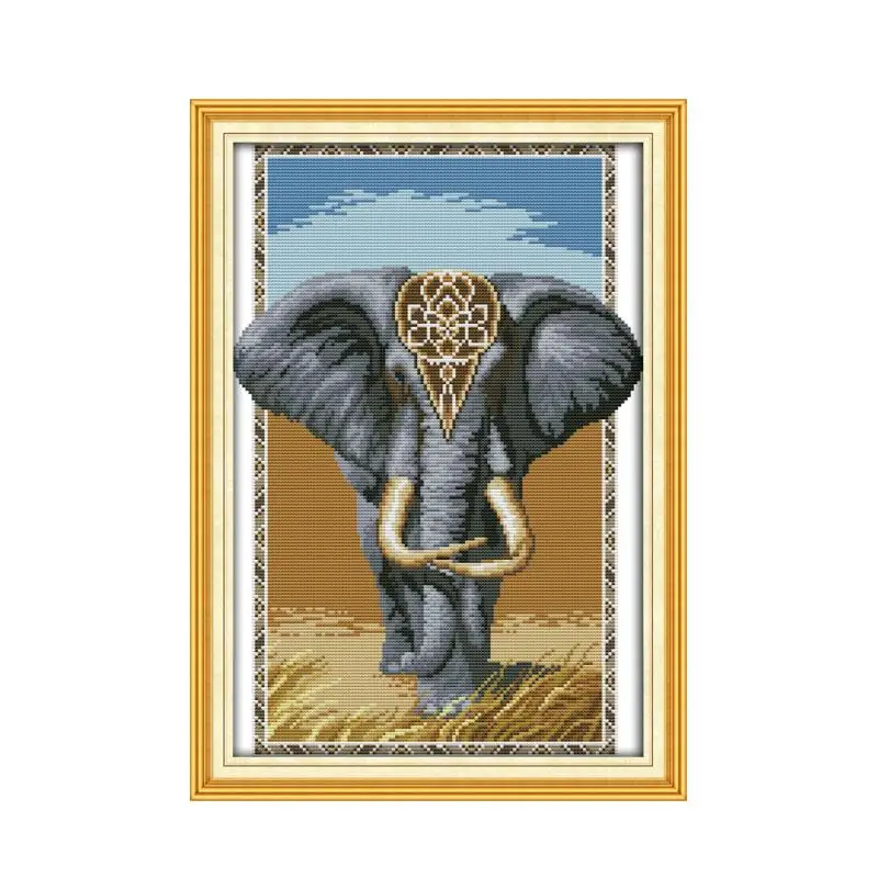 Набор для вышивки крестом Elephant king 18ct 14ct 11ct печать на холсте вышивка рукоделие |