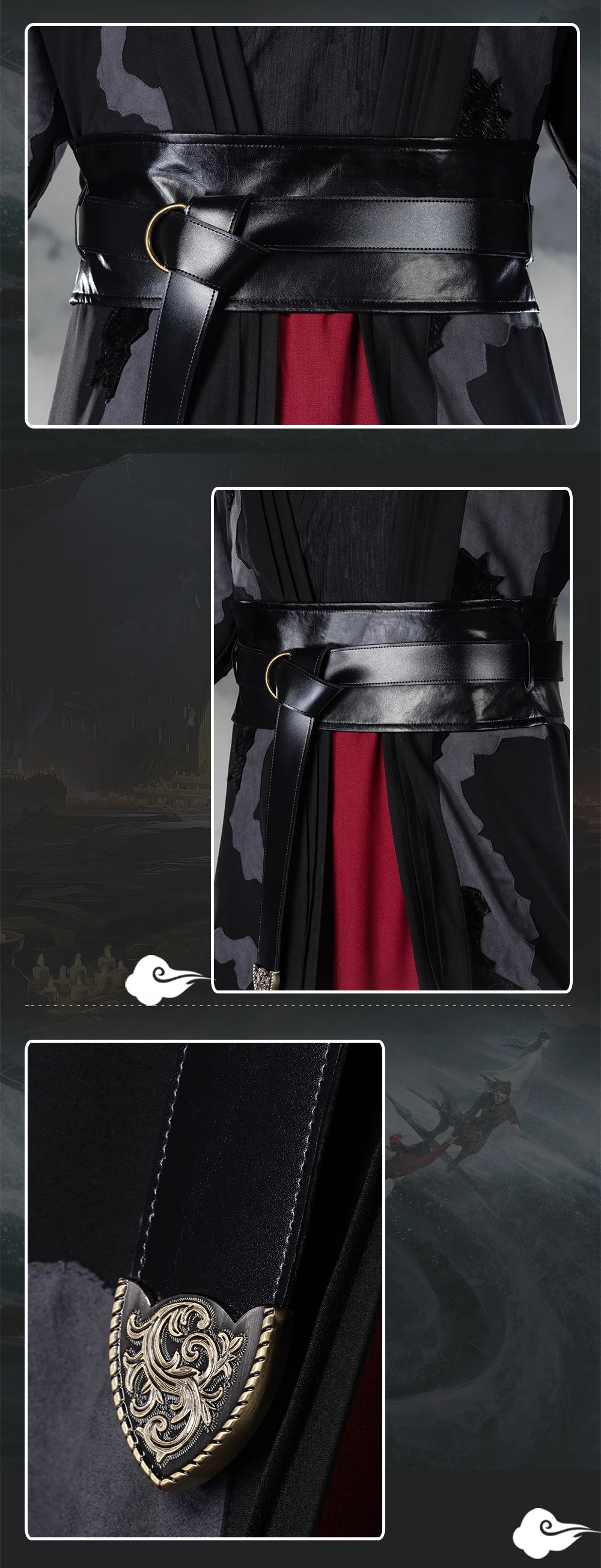 Uwowo Mo Dao Zu Shi ТВ сериал The Untamed Yiling патриарх вер Вэй Wuxian Wei Ying косплей костюм для мужчин