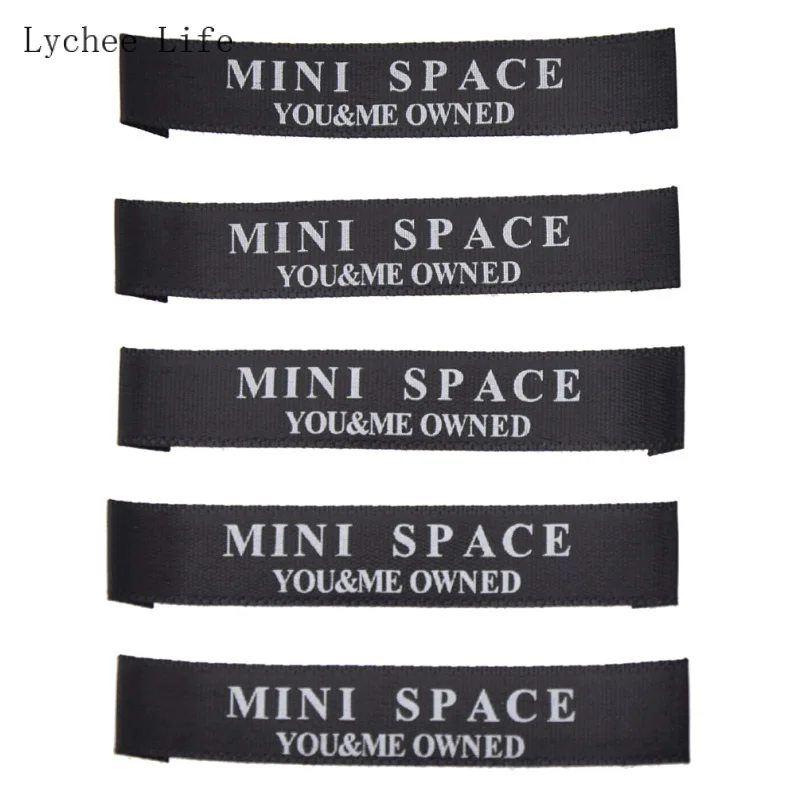 Lychee Life 100 шт./лот атласные ярлыки для одежды с принтом космоса DIY аксессуаров