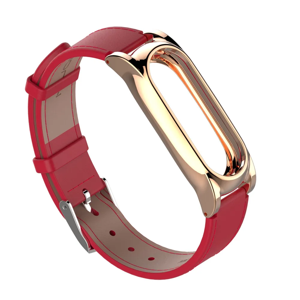 Model-3 Gold Red Mi band 2 металлический ремешок для Xiaomi mi Band 2 Браслет ремешок Смарт-часы - Цвет: Model-3 Gold Red